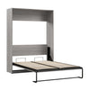 Bestar Claremont Full Murphy Bed - Platinum Grey|Lit double escamotable Claremont de Bestar - gris platine