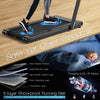 Costway 2-in-1 Folding Treadmill 2.25hp Jogging Machine W/ Dual Led Display Black