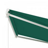 Outsunny 10' X 8' Electric Retractable Awning W/ Remote Controller, Green|Outsunny Auvent Retractable Electrique 10' X 8' Avec Telecommande, Cafe