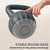 Soozier Kettlebell, 31 lbs Kettle Bell with Non-Slip Handle for Home Gym, Weight Lifting and Strength Training, Grey