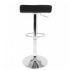 LumiSource Ale Black Fabric Contemporary Adjustable Height Barstool with Swivel - Set of 2|Tabouret pivotant contemporain Ale à hauteur réglable en tissu noir - ensemble de 2
