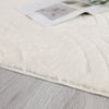 Velvet Crescent Cream Washable Shag Area Rug 8'x10' Indoor Area Rug | Tapis A Poils Longs Lavable En Velours Creme Crescent 8'x10'