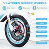 16" Kid's Bike For 4-7 With Height-adjustable Handlebar & Saddle Handbrake Blue