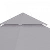 Outsunny 10' X 10' Gazebo Replacement Canopy Cover, 2-tier Gazebo Roof Replacement (top Only), Light|Outsunny 10 'x 10' Gazebo Couverture De Remplacement Pour Auvent, Remplacement De Toit De Tonnelle A
