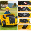 Costway Kids Ride On Dump Truck With 2.4g Remote Control Working Megaphone Sand Shovel