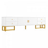 Gavin 68.8" TV Cabinet with Storage Drawers and Media Organization Function,White Tv Stand | Gavin Meuble TV de 68,8" avec Tiroirs de Rangement et Fonction d'Organisation des Medias, Blanc