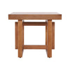 Ethan Rustic Solid Rubberwood End Table,Beige  | Ethan Table d'Appoint Rustique en Bois de Caoutchouc Solide, Beige