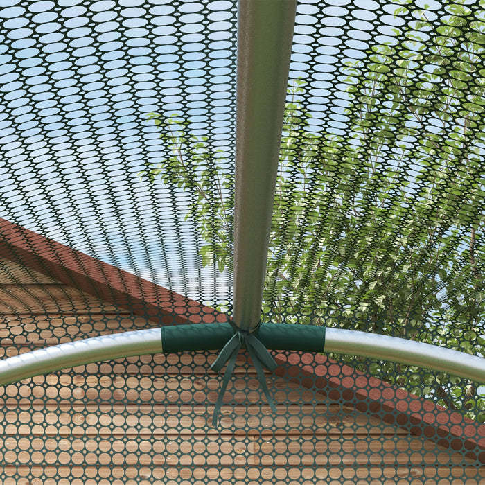 Outsunny 4' X 4' Plant Protection Tent Crop Cage With Door, Green