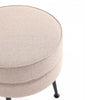 Bailey Mid-Century Modern Upholstered Accent Ottoman in Wheat | Bailey Pouf d’Appoint Rembourre Style Mid-Century Moderne en Ble