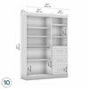 Bestar Pur 61 W Closet Organizer System - Bark Grey|Système d’organisateur de garde-robe Pur de Bestar de 61 po (L) - gris écorce