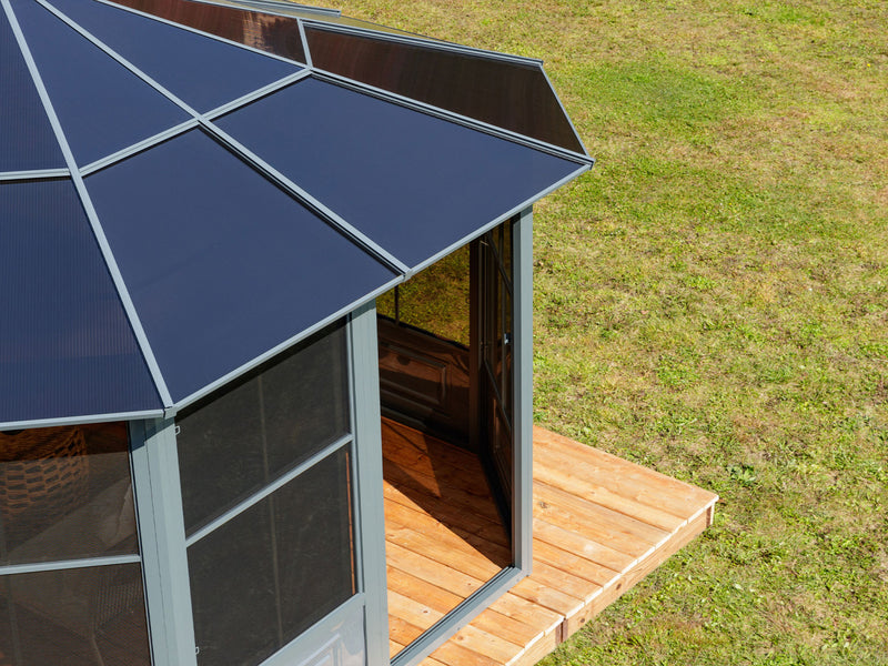 Gazebo Penguin Florence - Solarium 12x12 Polycarbonate Roof 