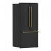 Forno Espresso Gallipoli 30-inch French Door Black Refrigerator, 17.5 cu.ft. - FFFFD1974-31BLK | Refrigerateur Espresso Gallipoli de 30 po a portes francaises, noir, 17,5 pi³ – FFFFD1974-31BLK