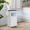 HOMCOM 8,000 BTU Portable Air Conditioner for 345 sqft room, Timer, White