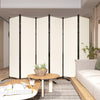 Outsunny 6 Panel Folding Privacy Screen, Uv30+ Room Divider, Beige