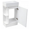 Ethan 18.6" Bathroom Vanity with Sink and Adjustable Shelf, White | Ethan Meuble-lavabo de 18,6" avec vasque et etagere reglable, Blanc