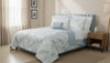 Reversible 3-Piece King Quilt Set, Blue & White Floral Microfiber Bedding | Ensemble de Courtepointe Reversible 3 Pieces pour Tres Grand Lit, Literie Florale Bleue et Blanche en Microfibre