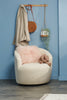 Mongolian Sheepskin Accent Pillow - Rose|Coussin décoratif Mogolian en peau de mouton de Mongolie - rosé|636570DP
