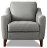 Hydeline Ersa Leather Chair - Grey|Fauteuil Ersa de Hydeline en cuir - gris