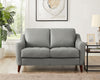 Hydeline Ersa Leather Loveseat - Grey|Causeuse Ersa de Hydeline en cuir - grise
