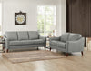 Hydeline Ersa Leather Loveseat - Grey|Causeuse Ersa de Hydeline en cuir - grise