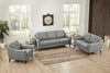 Hydeline Ersa Leather Chair - Grey|Fauteuil Ersa de Hydeline en cuir - gris