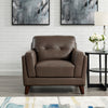 Hydeline Rowan Leather Chair - Brown|Fauteuil Rowan de Hydeline en cuir - brun