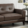 Hydeline Rowan Leather Loveseat - Brown|Causeuse Rowan de Hydeline en cuir - brune