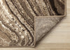 Forte Brown Cream Soothing Waves Area Rug - 7'9" x 10'6"|Carpette Forte brune et crème à motif de vagues apaisantes - 7 pi 9 po x 10 pi 6 po