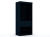Mulberry Contemporary Modern 36" Wardrobe Closet in Midnight Blue | Armoire contemporaine moderne Mulberry 36" en bleu minuit