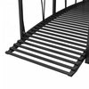 Outsunny 8' Metal Arch Garden Bridge With Siderails, Pond Bridge, Black|Outsunny 8' Pont De Jardin En Metal Avec Arche Et Ridelles, Pont D'etang