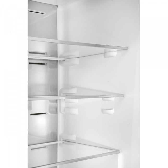 Forno Custodia 24\" Bottom Freezer, 10.3 cu.ft., Right Swing, Total No frost, Black - FFFFD1766-24BLK-RS Refrigerator