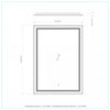 Frielle Silver 42" Mirror|Miroir Frielle de 42 po argenté