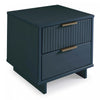 Granville Modern 18" Nightstand in Midnight Blue (2-Drawer) - Set of 2 | Table de nuit Granville Moderne 18" en bleu minuit (2 tiroirs) - Lot de 2