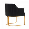 Raya Modern Wood Vegan Leather Dining Chair in Black - Set of 2 | Chaise de salle a manger Raya en bois moderne et cuir vegetalien noir - Lot de 2