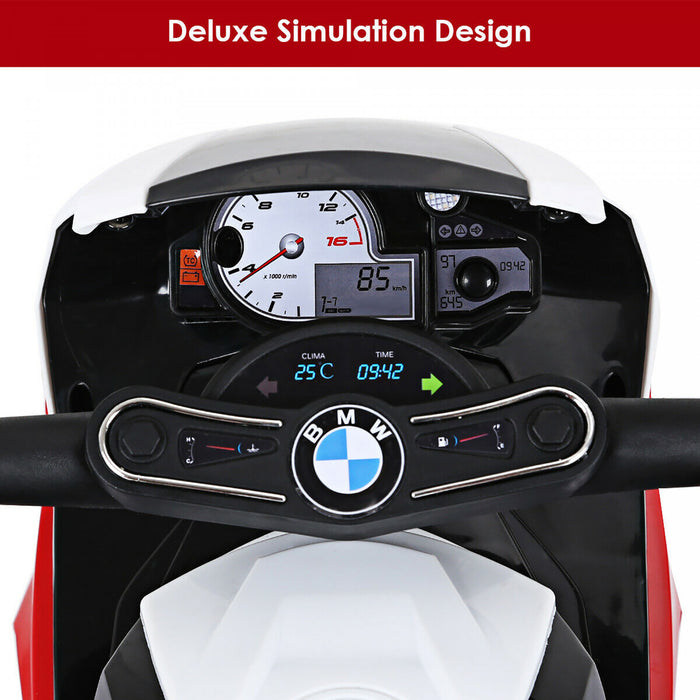 Costway Kids Ride On Motorcycle Bmw Licensed 6v Electric 3 Wheels Bicycle W/ Music&light