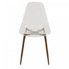 LumiSource Clara Walnut Clear Mid-Century Modern Dining Accent Chair - Set of 2|Chaise d’appoint de salle à manger moderne du milieu du 20e siècle Clara transparente et noyer - ensemble de 2