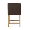 Gabrielle 26" Seat Height Counter Stool With Upholstered Fabric And Solid Wood Legs - Brown | Tabouret De Comptoir Gabrielle Hauteur D’assise 66 cm – Tissu Rembourre Et Pieds En Bois Massif - Brun