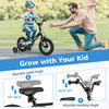 Costway 12" Kids Training Bike With Removable Training Wheels Pneumatic Tires Black