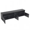 James 70.8" Modern TV Cabinet with USB LED Lighting and High Gloss Front,Black Tv Stand | James 70.8" Cabinet TV Moderne avec Eclairage LED USB et Facade Haute Brillance, Noir