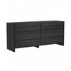 Linda Modern 2-Piece Dresser and Nightstand in Charcoal Gray | Linda Moderne Commode 2 Pieces et Table de Nuit en Gris Charbon