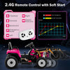 Costway Kids Ride On Road Roller 12v Electric Tractor Remote W/ Music & Led Light Pink