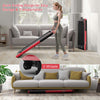 Superfit 2.25hp 2 In 1 Folding Treadmill Jogging Machine W/app Control Red