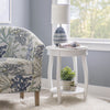 Rainbow Chairside Table - White|Table de fauteuil Rainbow - blanche