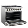Forno Galiano 36" Dual Fuel Range, White, 5.36 cu.ft.- FFSGS6156-36WHT | Cuisiniere a double combustible Galiano 36 po, blanche, 5,36 pi³ - FFSGS6156-36WHT