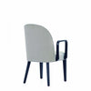 Hillman Modern Wood Upholstered Armchair in Light Gray Dining Chair | Fauteuil moderne en bois Hillman avec accoudoirs, tissu gris clair
