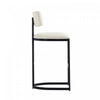Juno Contemporary Modern Metal Barstool in Ivory | Tabouret de bar moderne contemporain en metal Juno, ivoire