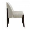 Oslo Contemporary Modern Chenille Wood Side Chair in Taupe - Set of 2 | Chaise laterale contemporaine moderne Oslo en bois et chenille taupe - Lot de 2