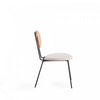 Jardin Industry Chic Cane Back Upholstered Dining Chair in Oatmeal and Natural - Set of 4 | Chaise de salle a manger Jardin Industry Chic avec dossier en cannage et assise rembourree, coloris flocon d’avoine et naturel – Lot de 4