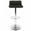 LumiSource Ale Black Fabric Contemporary Adjustable Height Barstool with Swivel - Set of 2|Tabouret pivotant contemporain Ale à hauteur réglable en tissu noir - ensemble de 2
