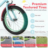 Costway 16" Kids Bike With Adjustable Saddle Handlebar Removable Training Wheels Handbrake Red